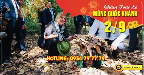 Tour Du Lịch địa đạo củ chi 1 Ngày Lễ 2/9/2025